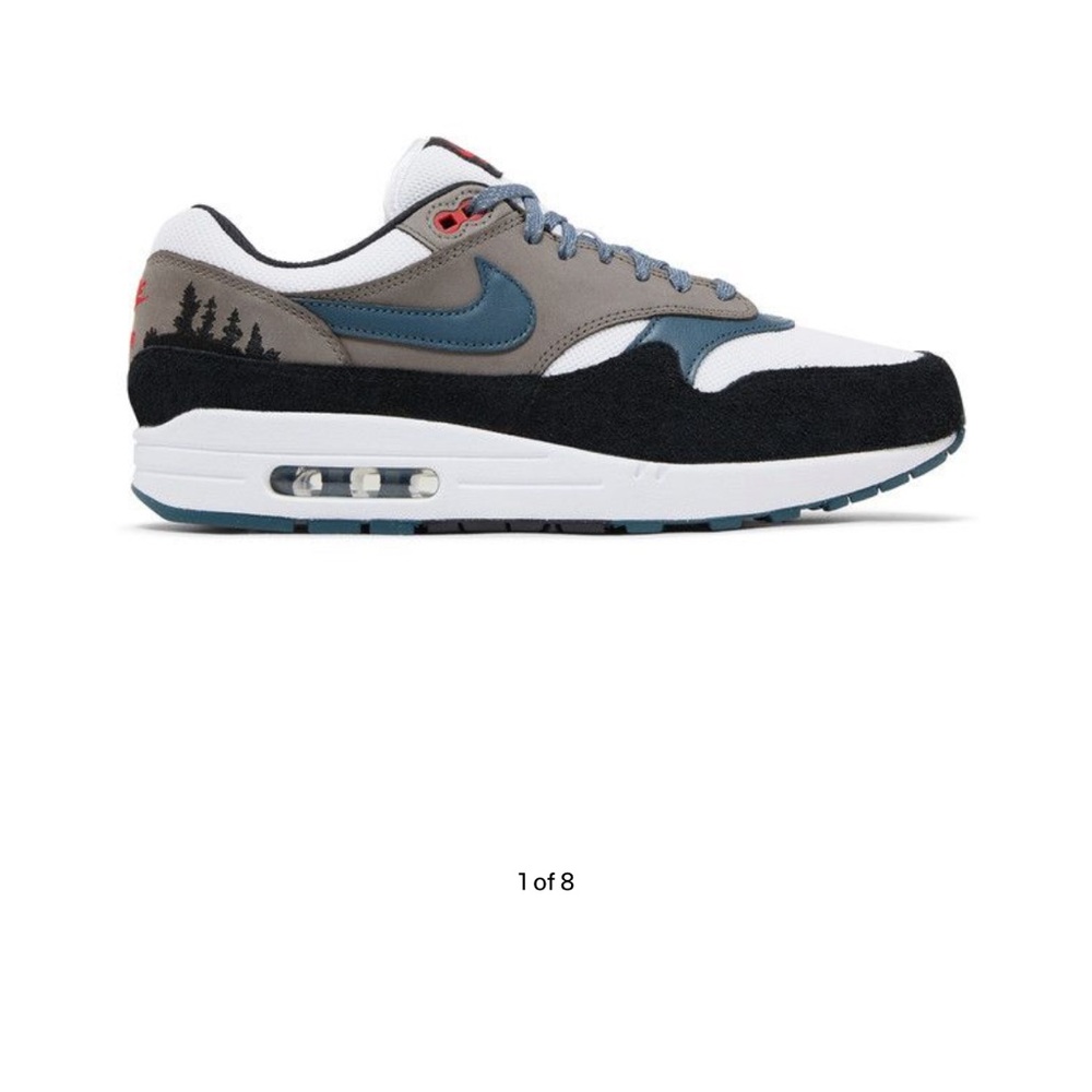 Nike Air Max 1 “Escape” Sneakers - White, Gray, Black, Blue